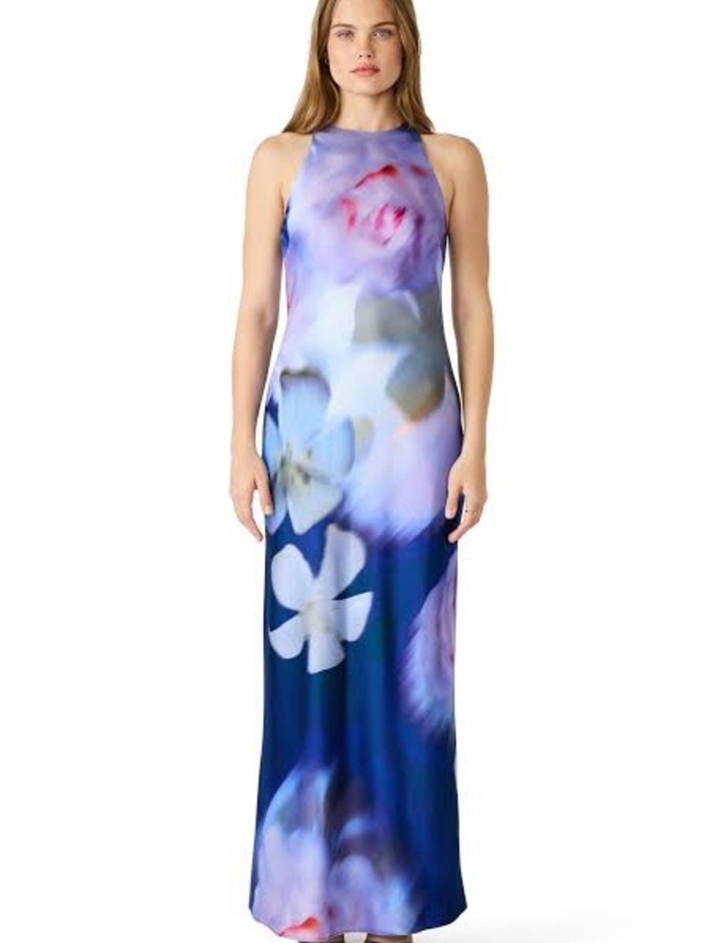Steve Madden Jaiden Satin Scarf Maxi Dress